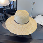 GUCCI - trimmed raffia sun hat