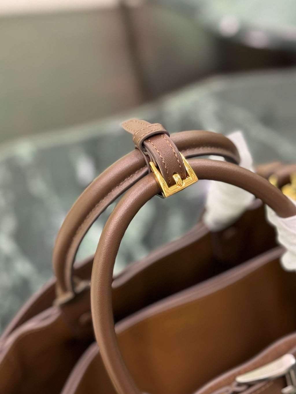 PRADA - Prada Buckle Small Leather Handbag With Belt