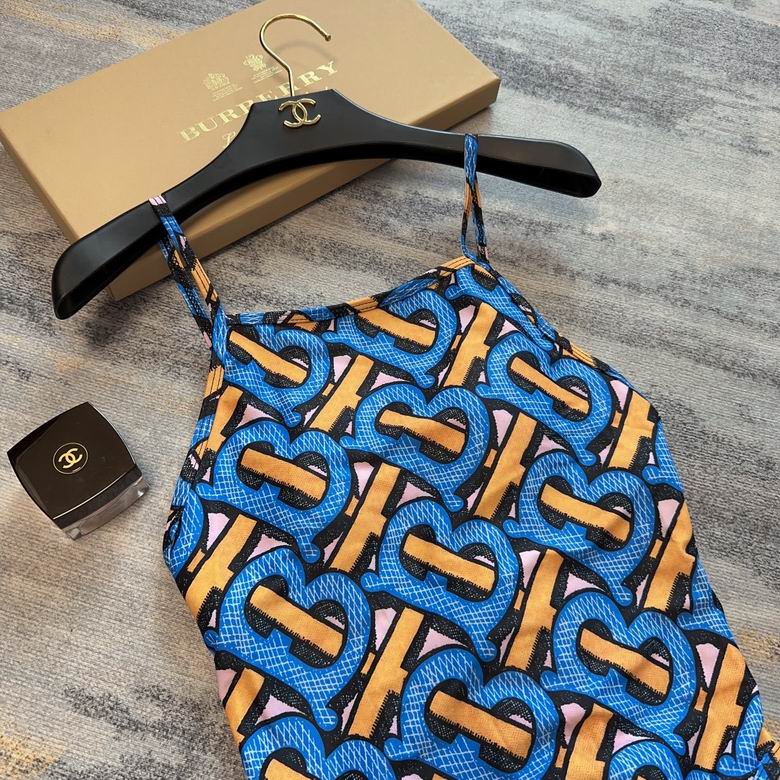 BURBERRY - Women's Blue Tb Monogram Print