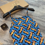 BURBERRY - Women's Blue Tb Monogram Print