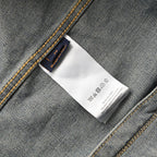 LOUIS VUITTON - Leather-Trim Cropped Denim Jacket