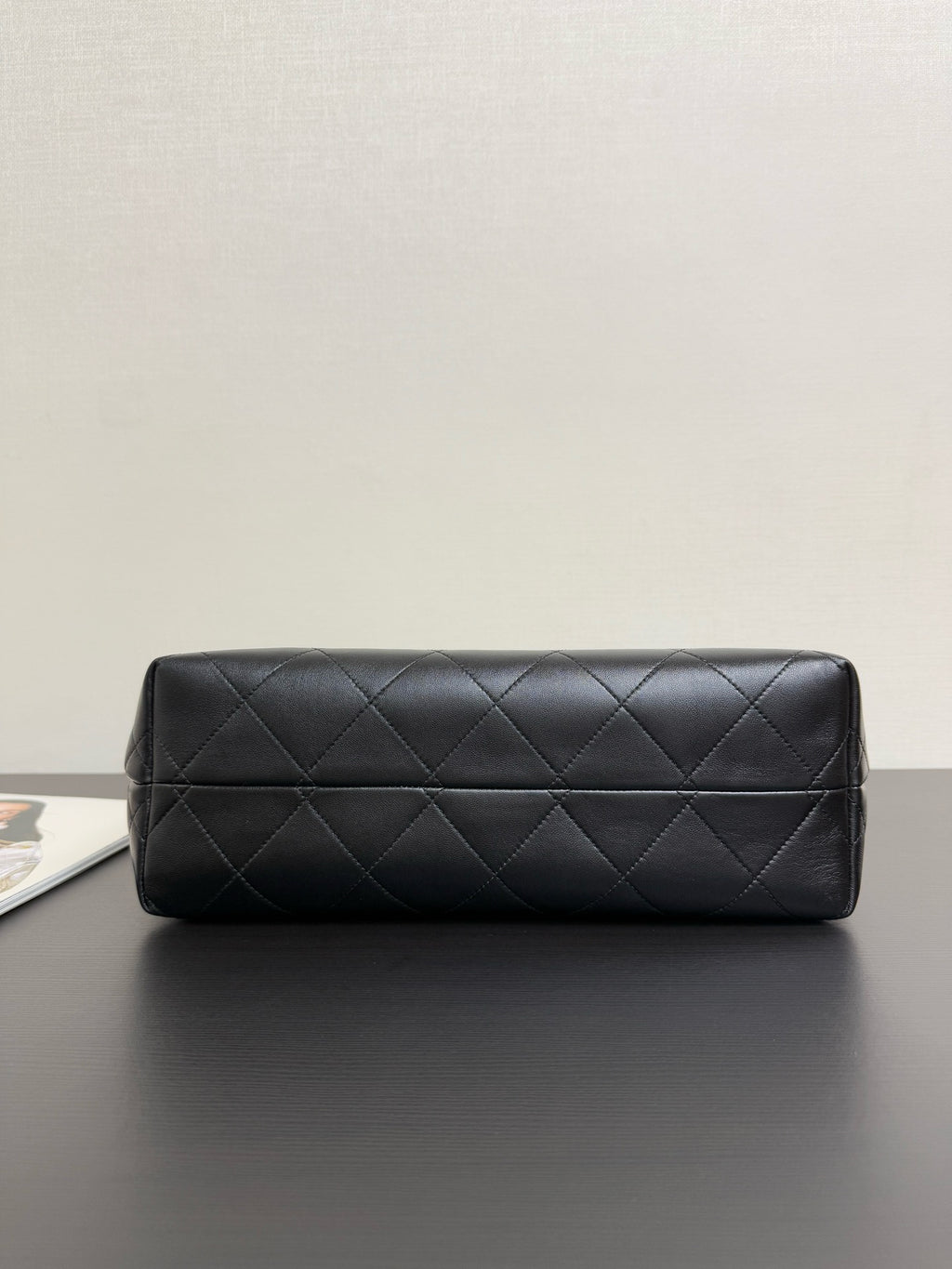 CHANEL - 25A Suede Shopping Bag Grey Small