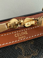 CELINE - BOSTON IN TRIOMPHE CANVAS AND CALFSKIN