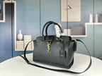 SAINT LAURENT- Black Leather Handbag