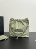 CHANEL - Shiny Calfskin & Gold-Tone Metal