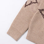 LOUIS VUITTON - Applikation ribbet strik sweater