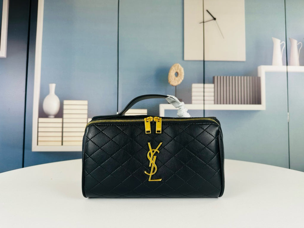 SAINT LAURENT - Leather vanity case