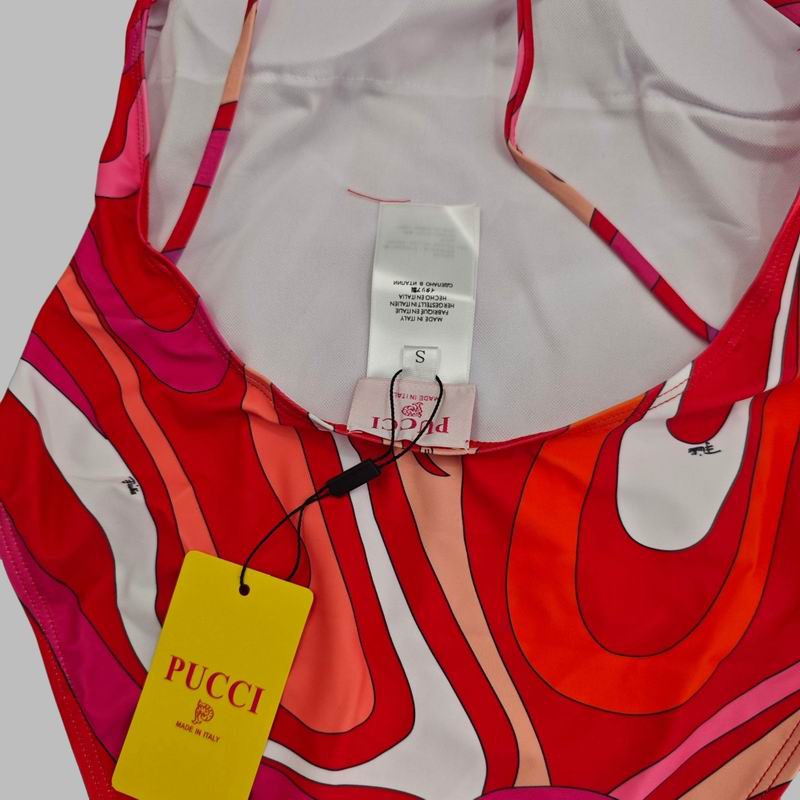 PUCCI - Patterned Halterneck One-Piece Swimsuit