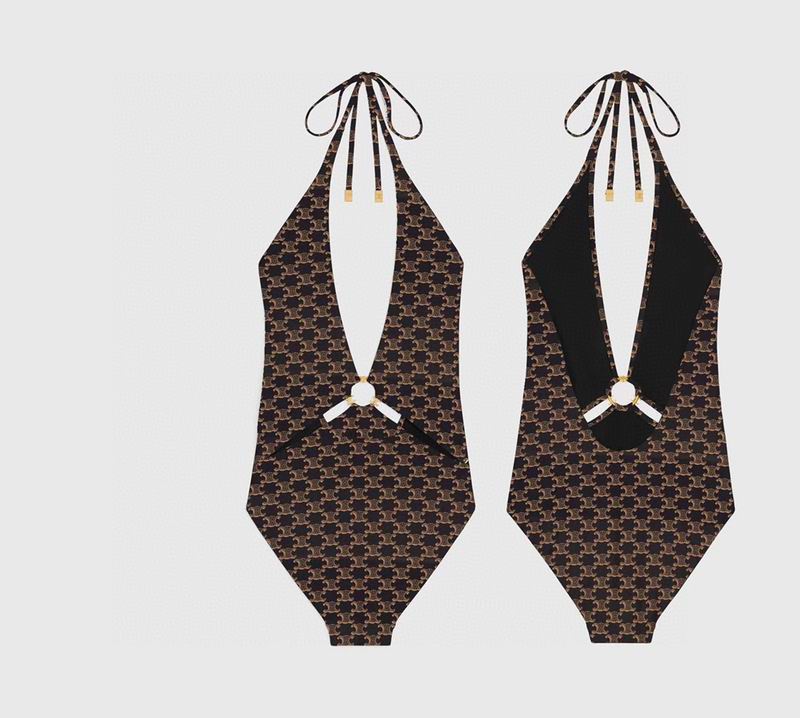 CELINE - SWIMSUIT IN MONOGRAM JERSEY