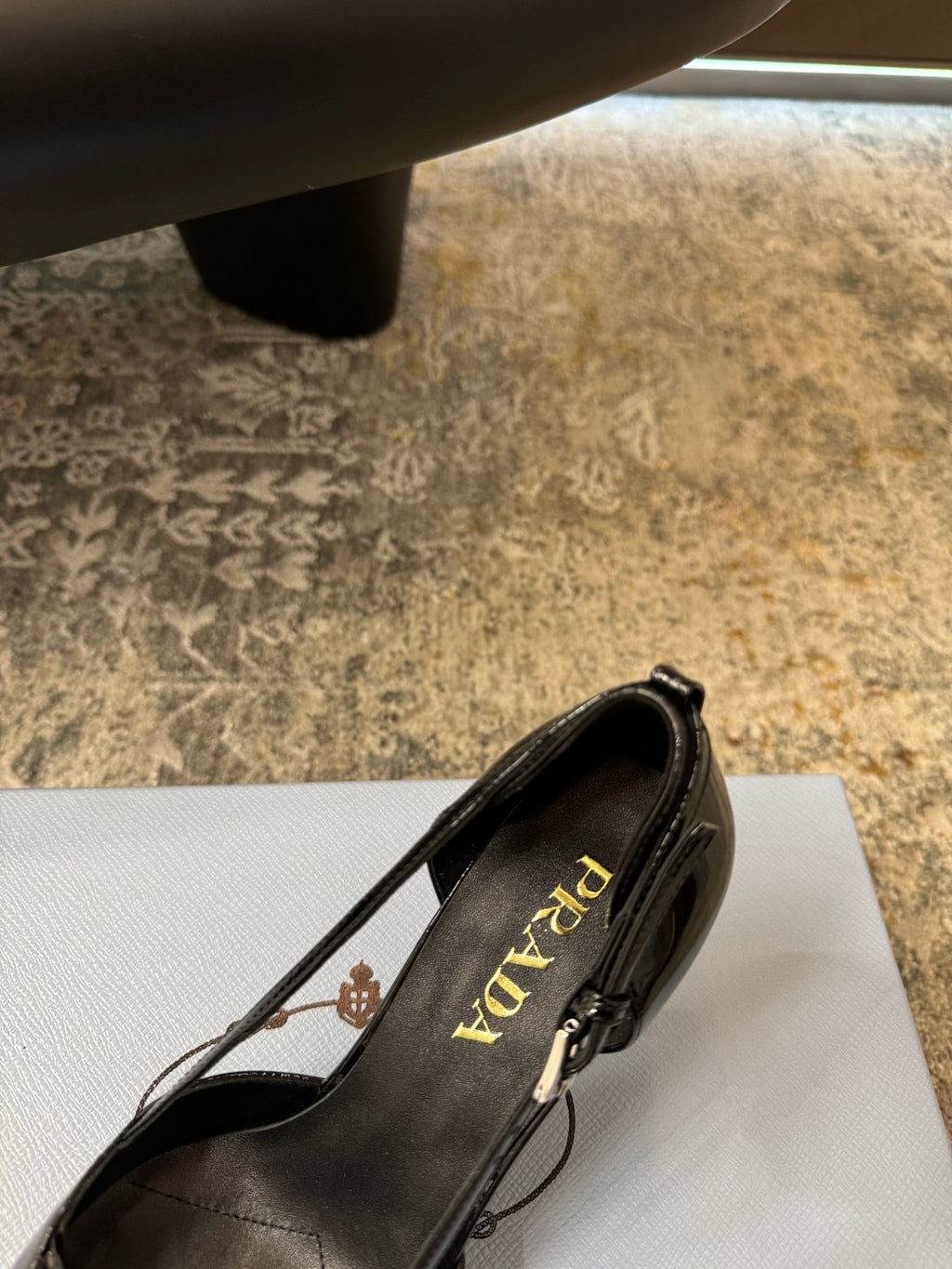 DIOR - open side patent leather heeled pumps