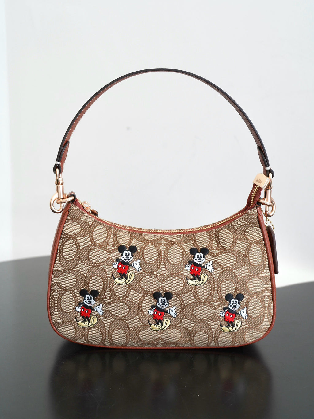 COACH - Disney Mini Dempsey Bag In Signature Jacquard Mickey Mouse