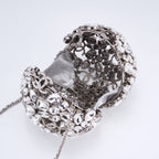 CHANEL - Gold Metal Strass Crystal Sphere Minaudiere Clutch Hardware, 2025