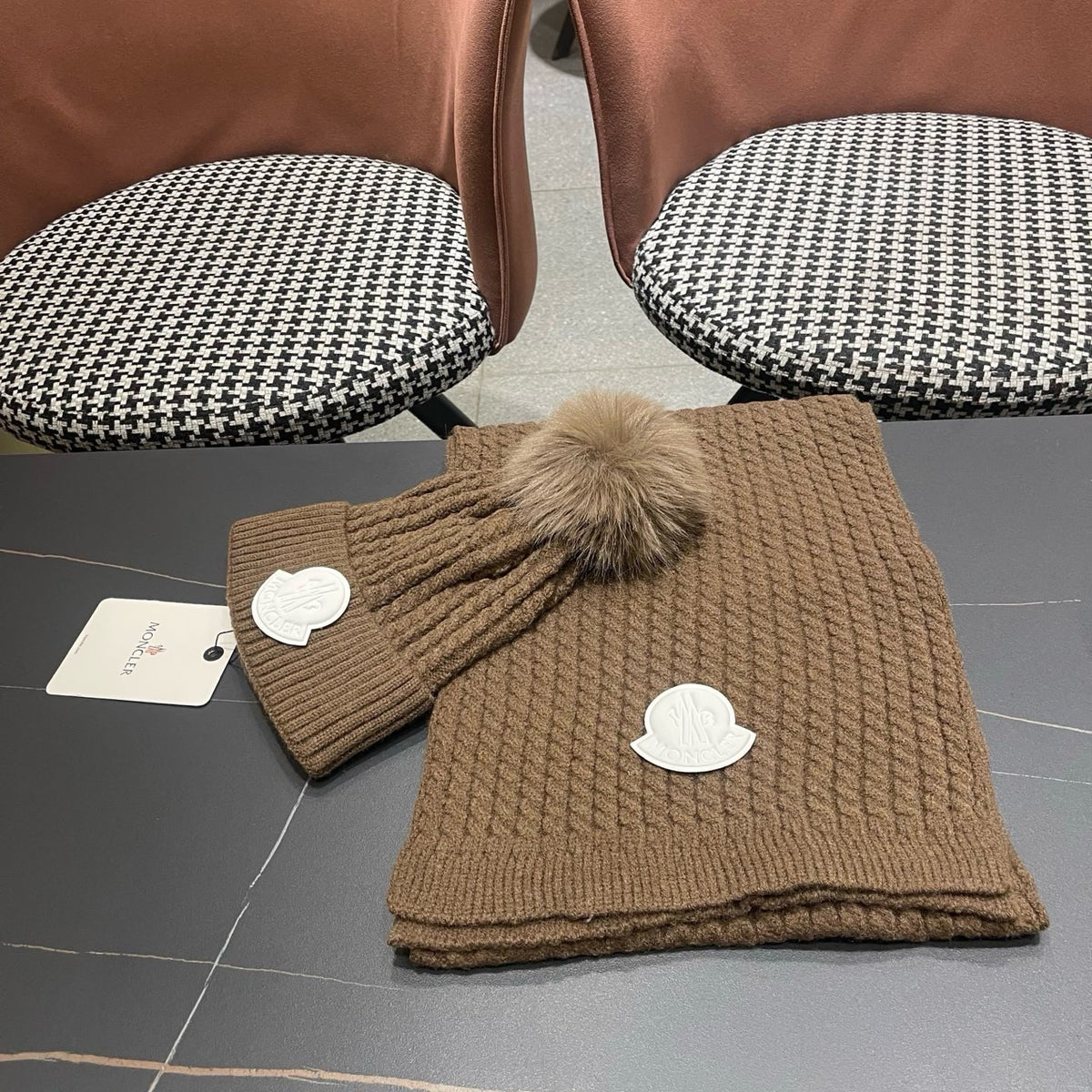 MONCLER -  Two-piece set of cashmere