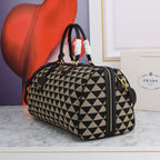 PRADA - Prada Symbole embroidered fabric bag