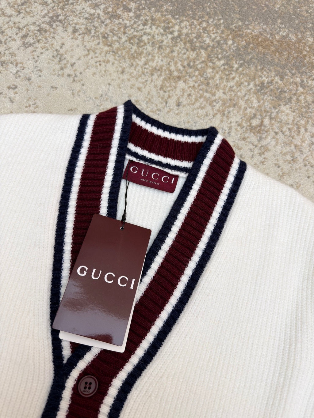 GUCCI  - intarsia wool cardigan
