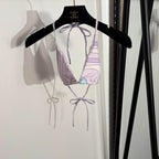 PUCCI - Patterned Halterneck bikini Swimsuit