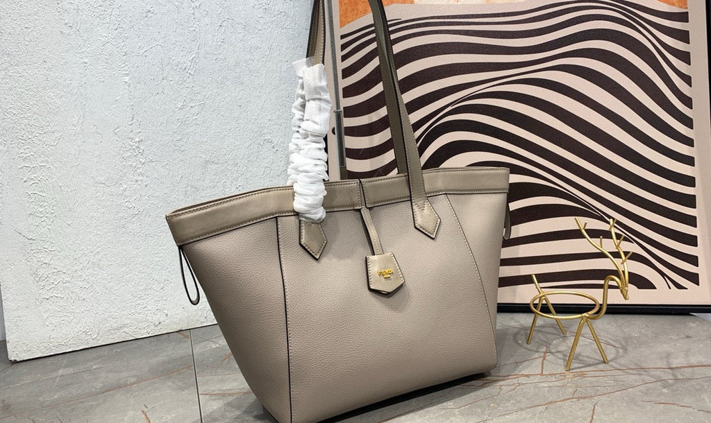 FENDI - Brown FF jacquard fabric bag