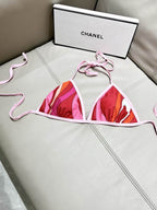 PUCCI - Patterned Halterneck bikini Swimsuit