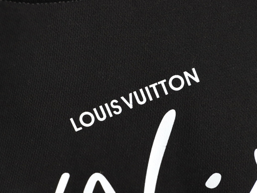 LOUIS VUITTON -unisex Cursive Signature Pullove