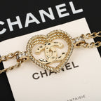 CHANEL - Crystal CC Choker Necklace