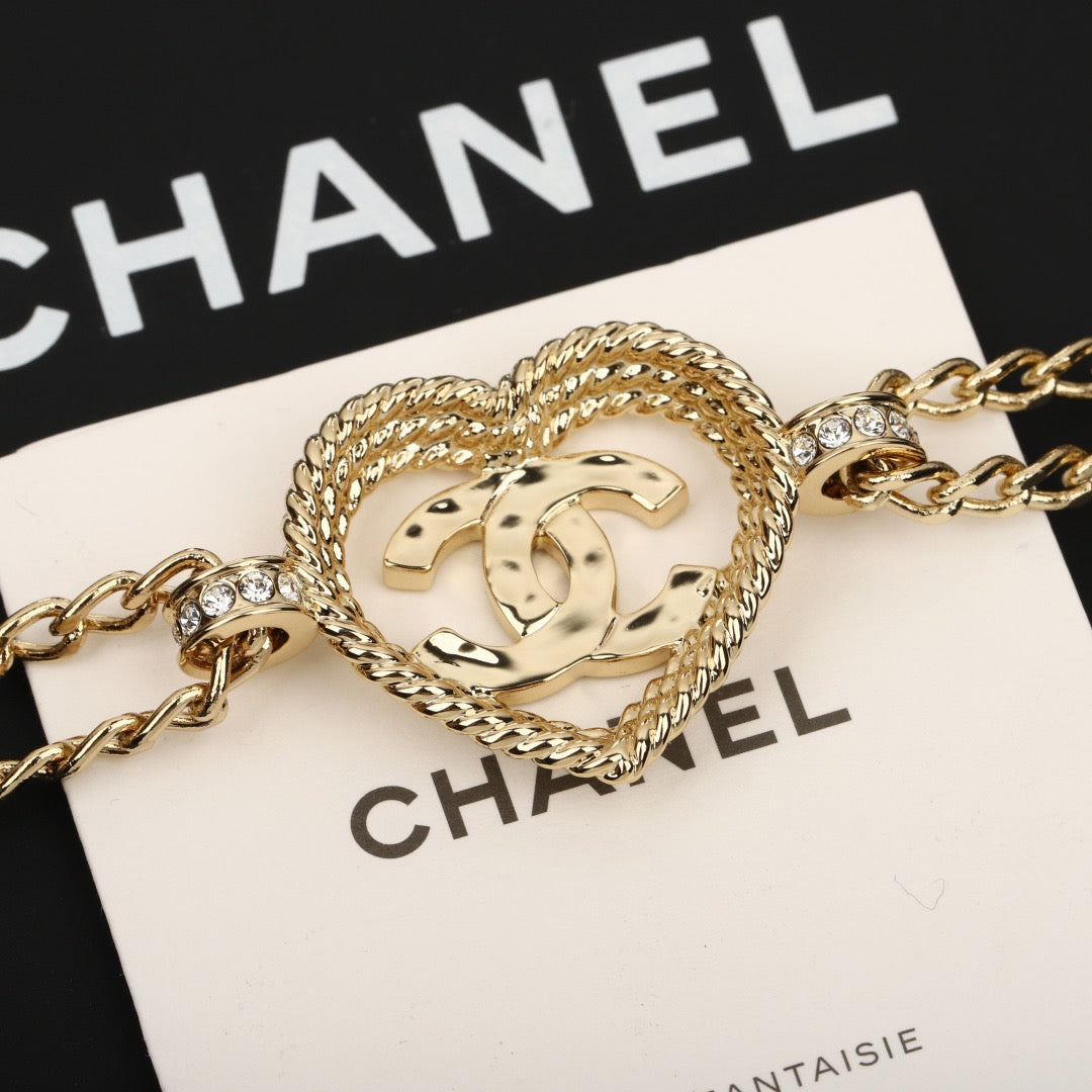 CHANEL - Crystal CC Choker Necklace
