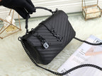 SAINT LAURENT- Black Leather Handbag