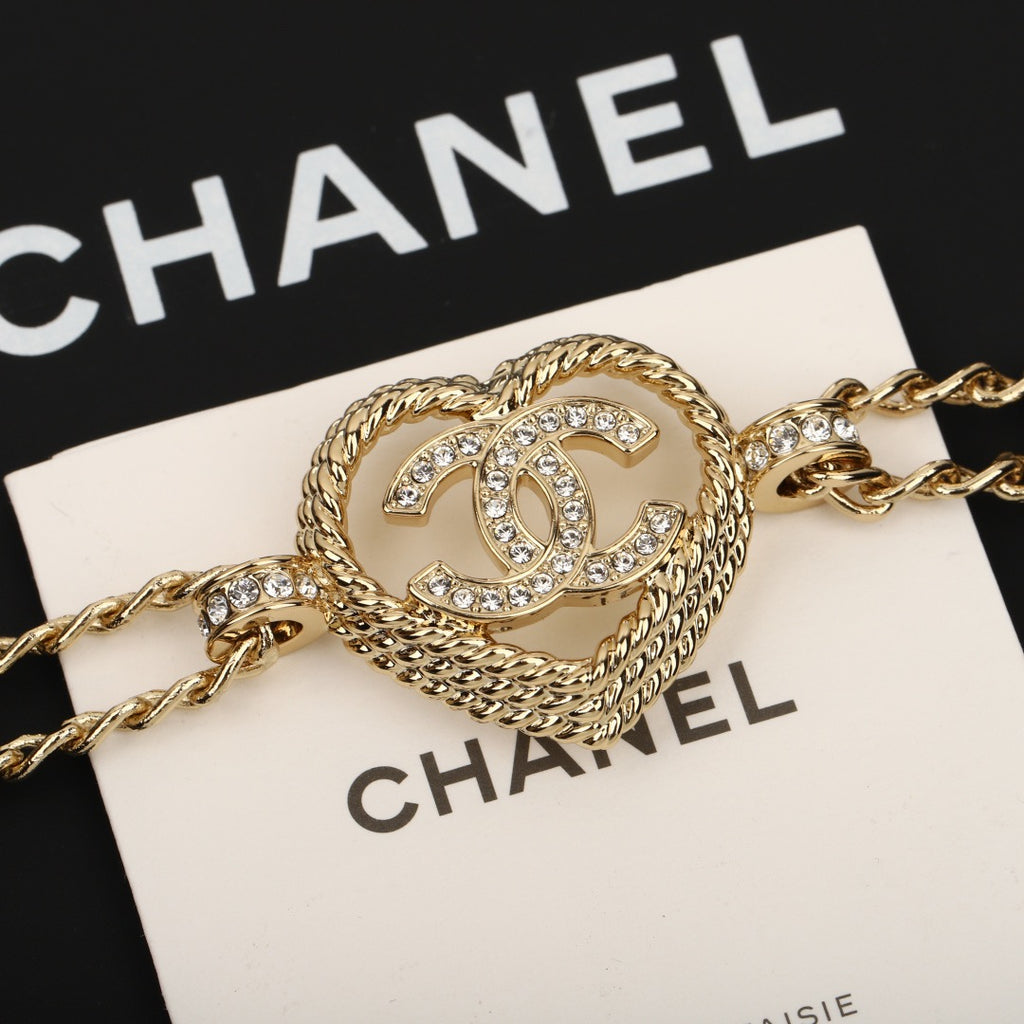 CHANEL - Crystal CC Choker Necklace