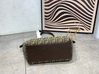 FENDI - Brown FF jacquard fabric bag
