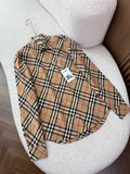 BURBERRY - Slim Fit Check Cotton Poplin Shirt