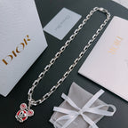DIOR - Oblique Pendant Necklace