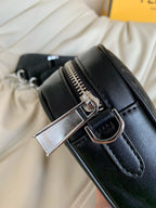 FENDI -  Zucca Coated Canvas and Leather Camera Bag