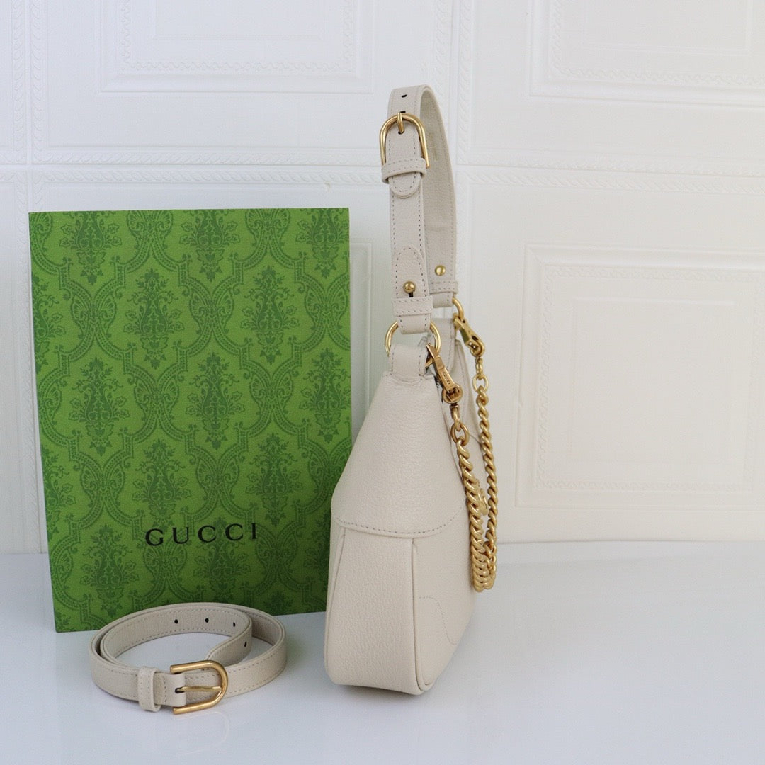 GUCCI - Aphrodite Leather Small shoulder bag