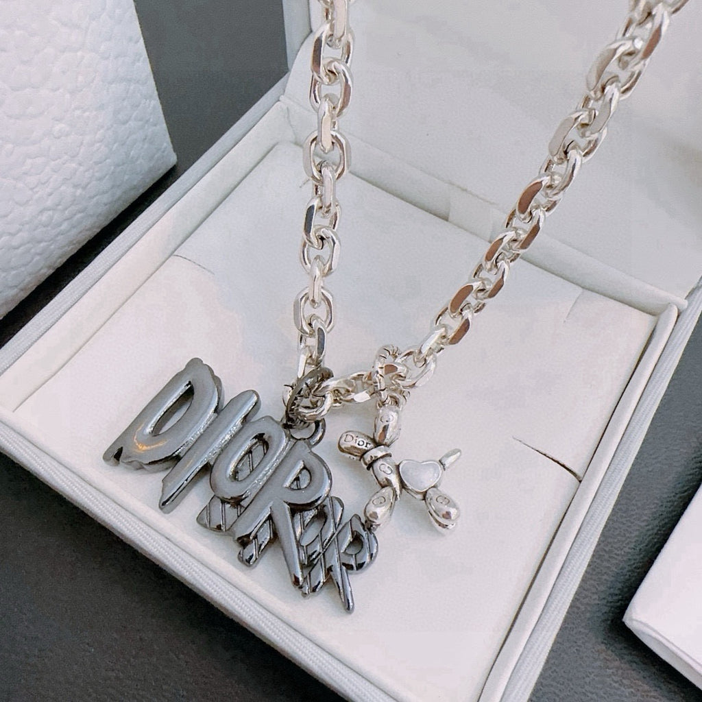DIOR - Oblique Pendant Necklace