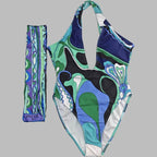 PUCCI - Patterned Halterneck One-Piece Swimsuit