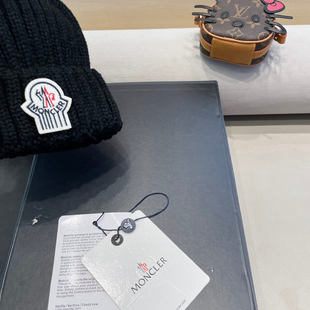 MONCLER -  Moncler Wool Beanie With Pom Pom