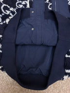 GUCCI  - Blue Gg Fuzzy Fabric Jacquard