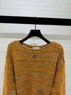 CHANEL - Chanel Boutique CC Logo Vintage Mustard Wool