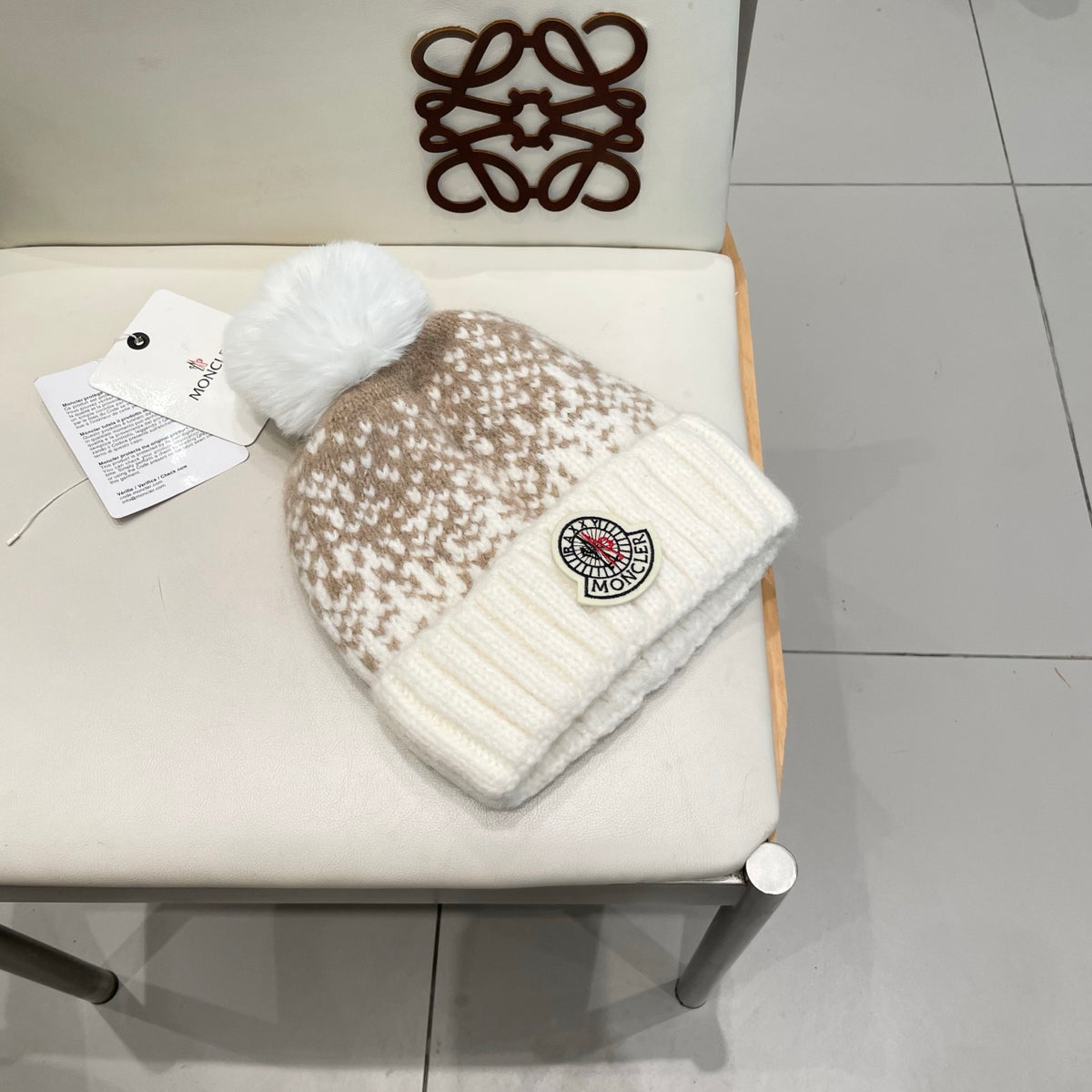 MONCLER -  Moncler Wool Beanie With Pom Pom