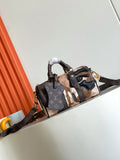 LOUIS VUITTON - Monogram Portrait Keepall Bandouliere 25 Brown