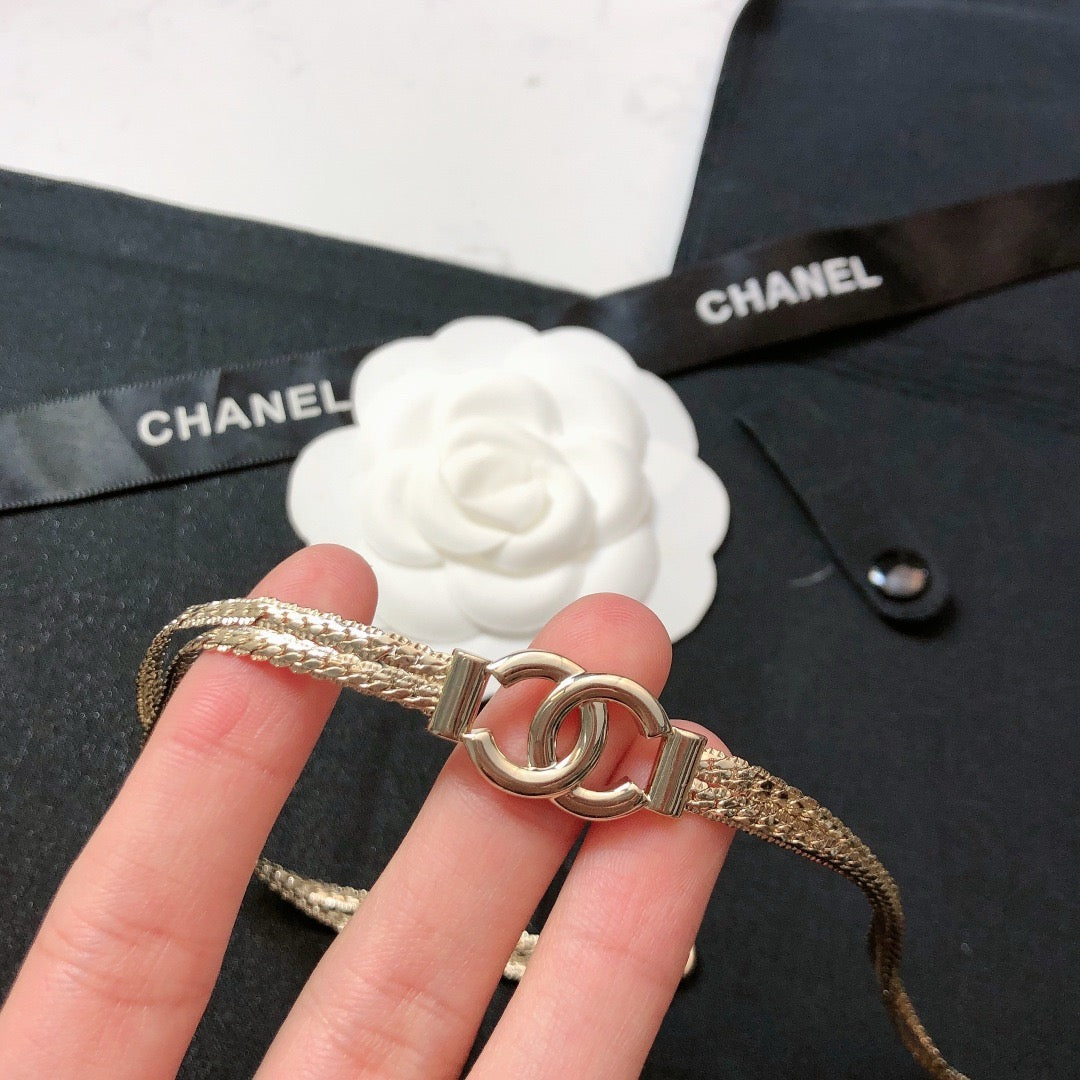 CHANEL - Crystal CC Choker Necklace