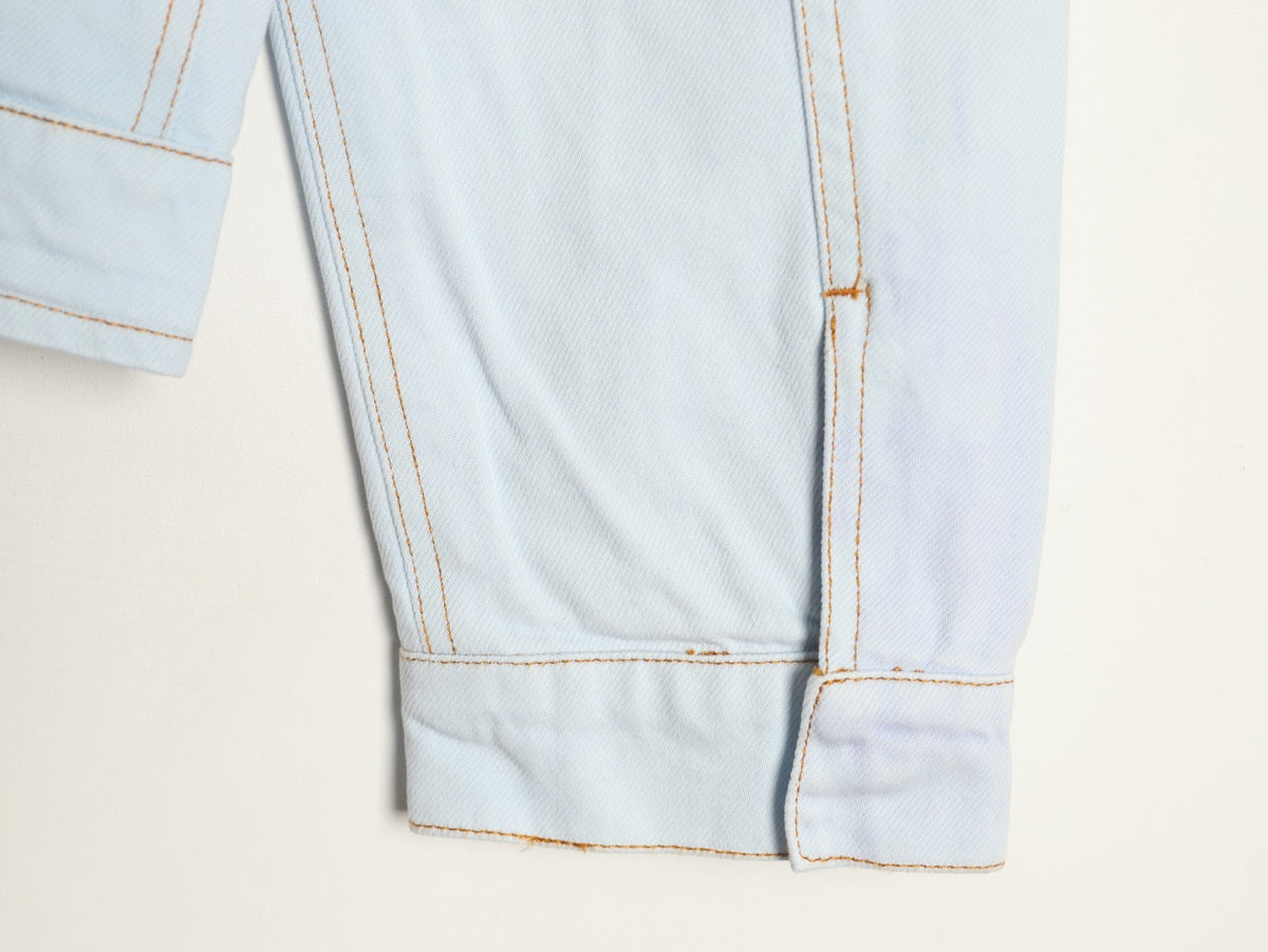 LOUIS VUITTON - Embroidered Signature Denim Workwear Blouson