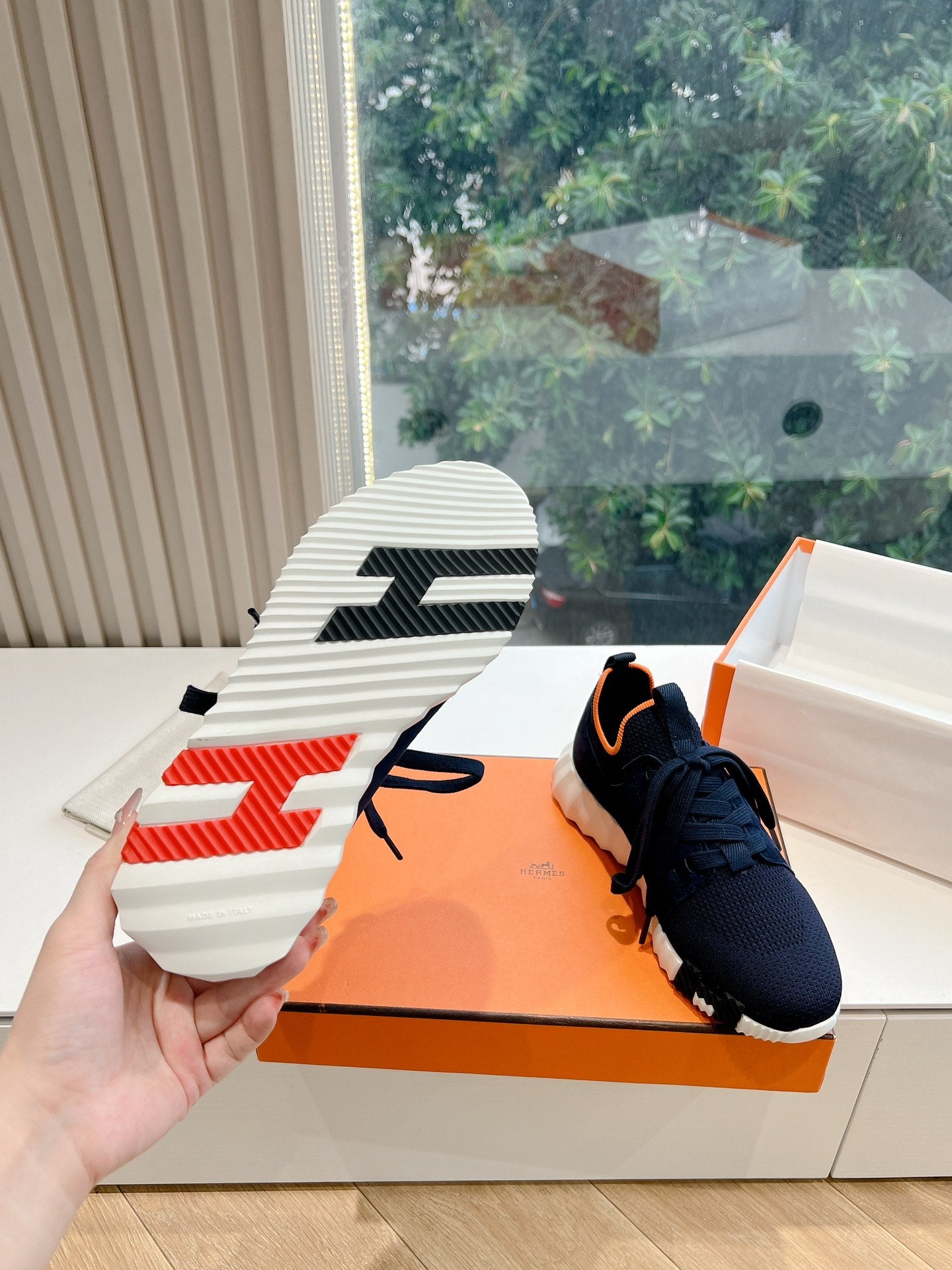 HERMES - Napa sneakers