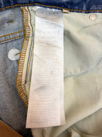 GUCCI - cotton denim pants with horsebit