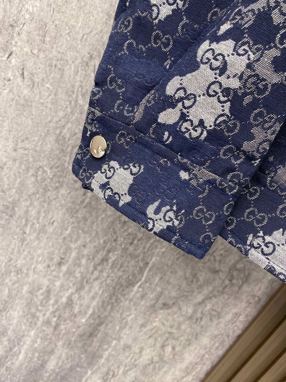 GUCCI  - Retro camouflage monogram print jacket