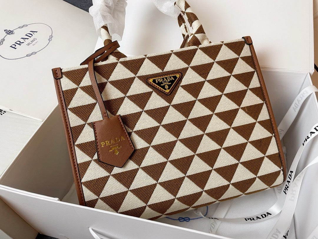 PRADA - Galleria cloth handbag