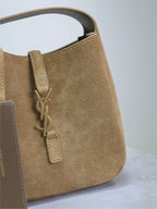 SAINT LAURENT - Icare Medium quilted suede shoulder bag