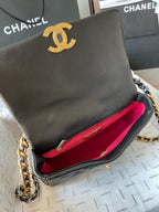 CHANE - Shiny Lambskin Gold-Tone & Ruthenium Finish Metal