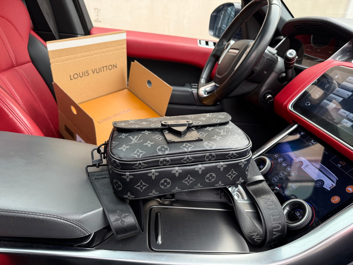 LOUIS VUITTON- Men’s S Lock Messenger bag