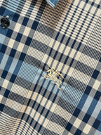 BURBERRY - Stretch Poplin Check Short Sleeve Shirt