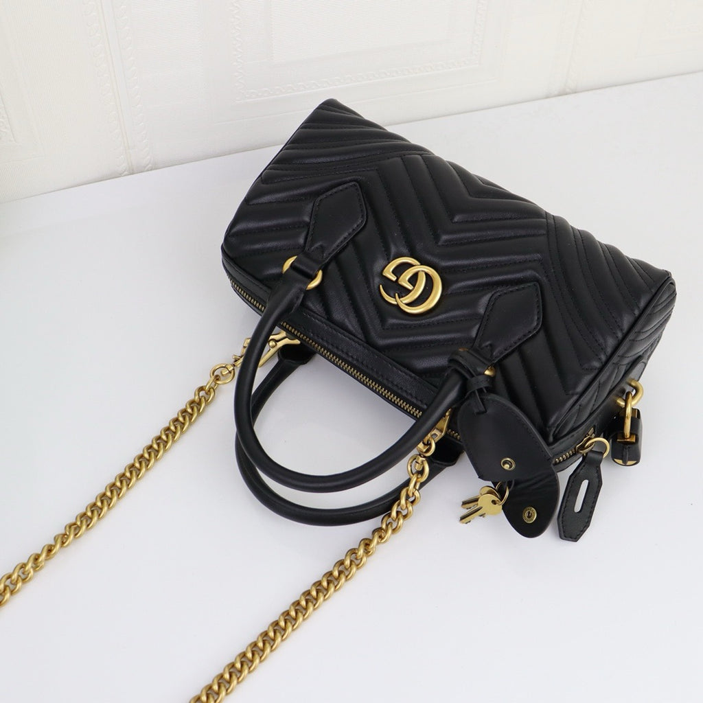 GUCCI - GG Marmont Small Top Handle Bag